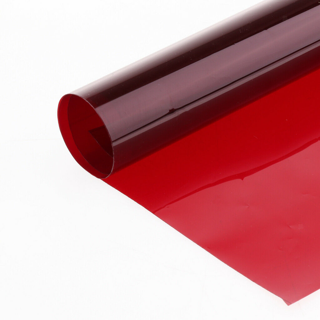 Clear Lighting Filter Gel Transparent Film Sheets Overlays Filter, Red+White