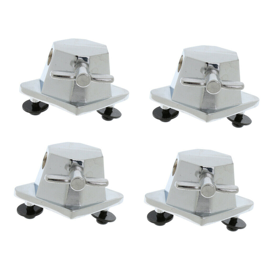 4x Tom Drum Bracket Holder Percussion Musical Repair Accessories Alloy 7x5cm