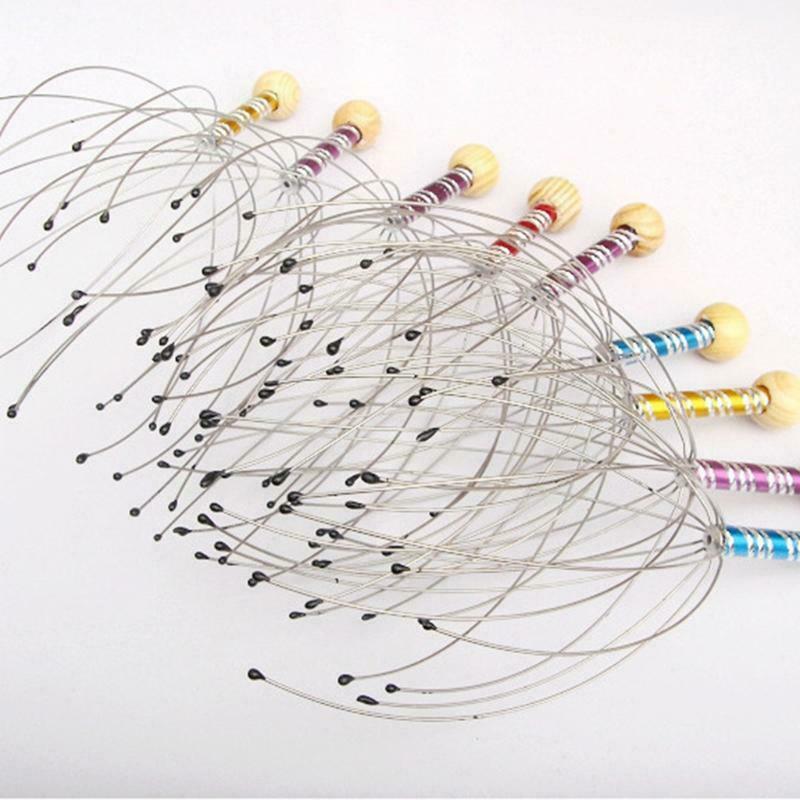 Metal Head Massager Octopus Scalp Relax Spa Headache Stimulate Blood Circula