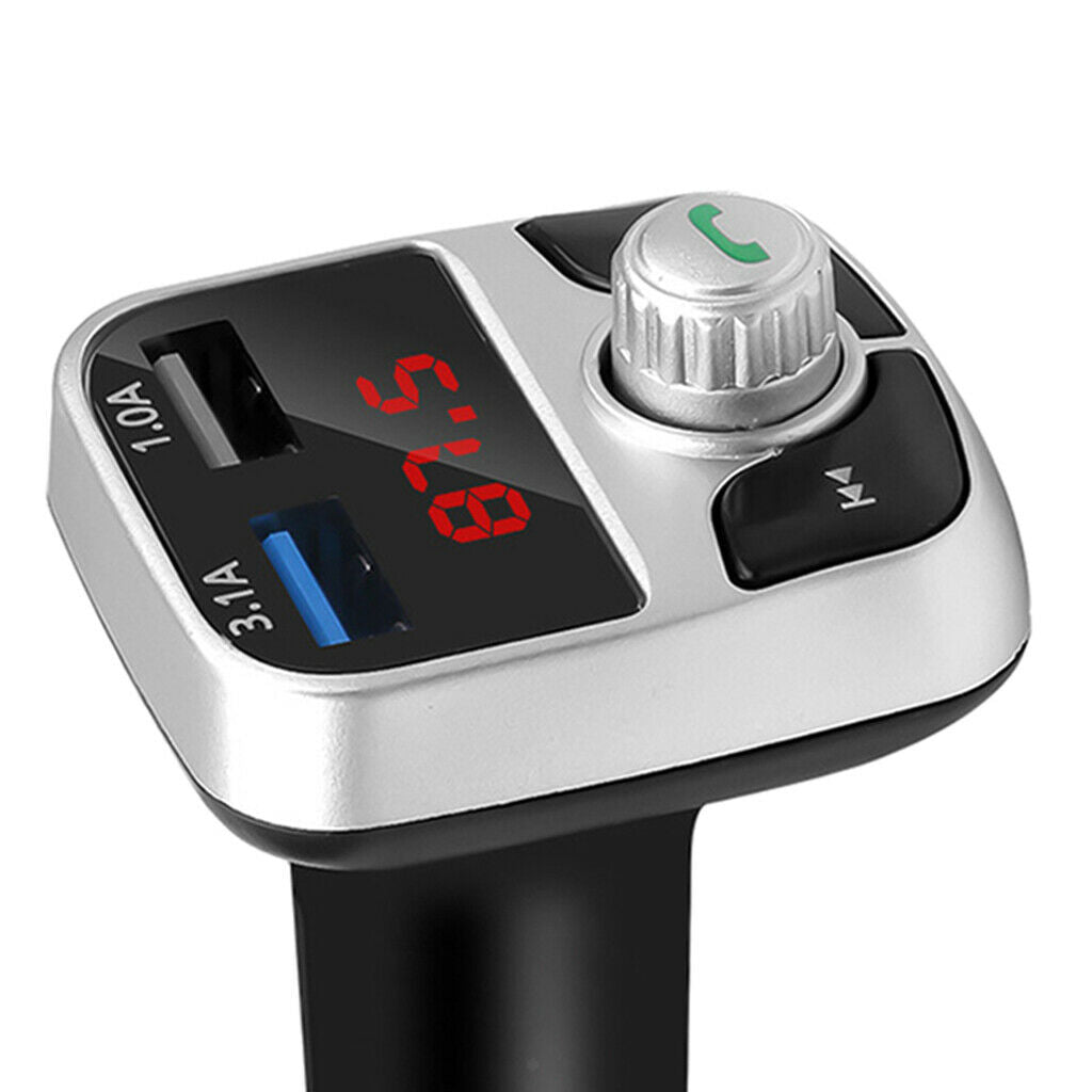 Bluetooth 5.0 Wireless Car FM Transmitter LCD MP3 Player USB Charger Car Kit
