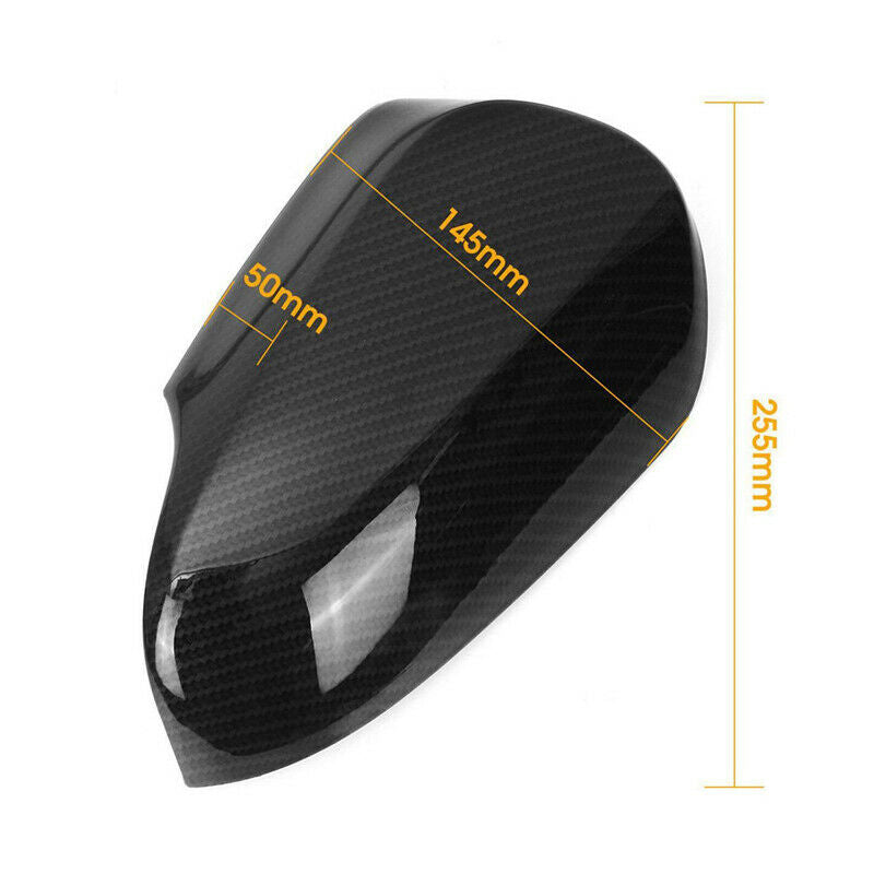 2PC Car Rear View Mirror Shell Cover Carbon Fiber Style Decor Fit For C-HR 16-18