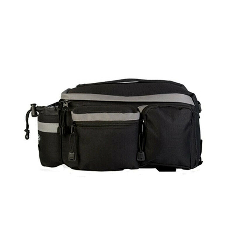 Bike Tail Seat Pack Storage Pouch Handbag Pannier Bicycle Rear Rack Bag Solid