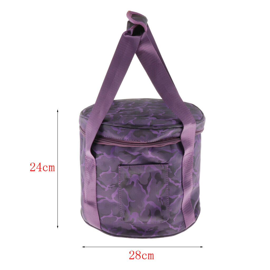 Thicken Double Zipper Portable Bag for Singing Bowl Case 10inch Camouflage