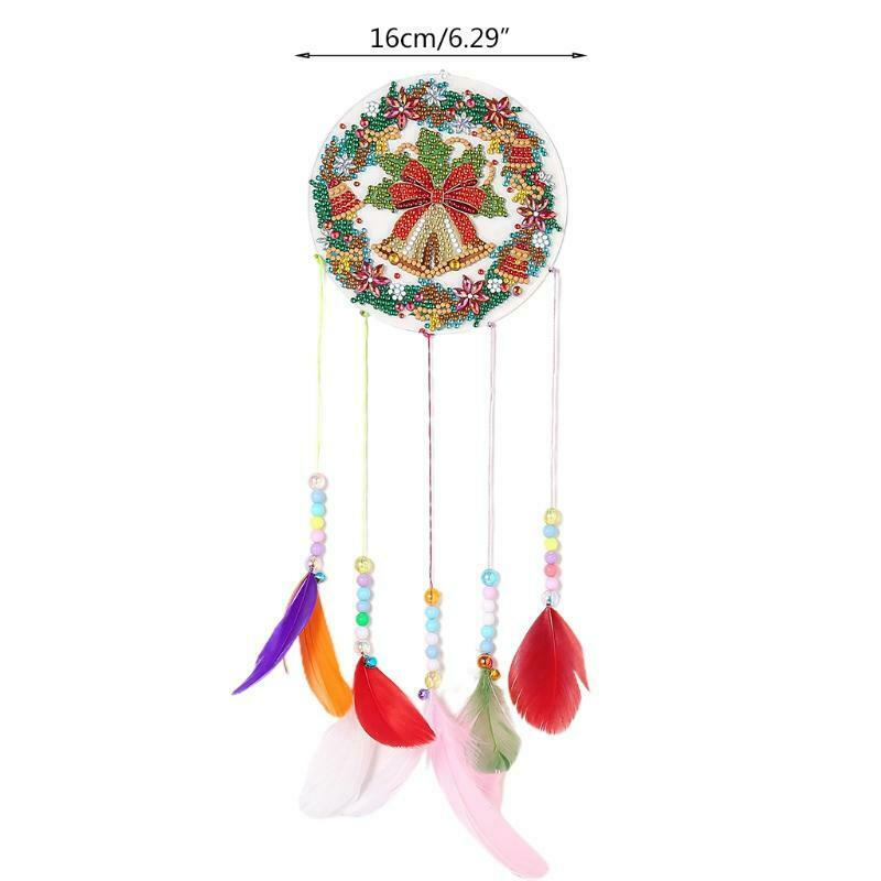 DIY 5D Diamond Painting Kits for Adults Beginner Christmas Bell Wind Chime Craft