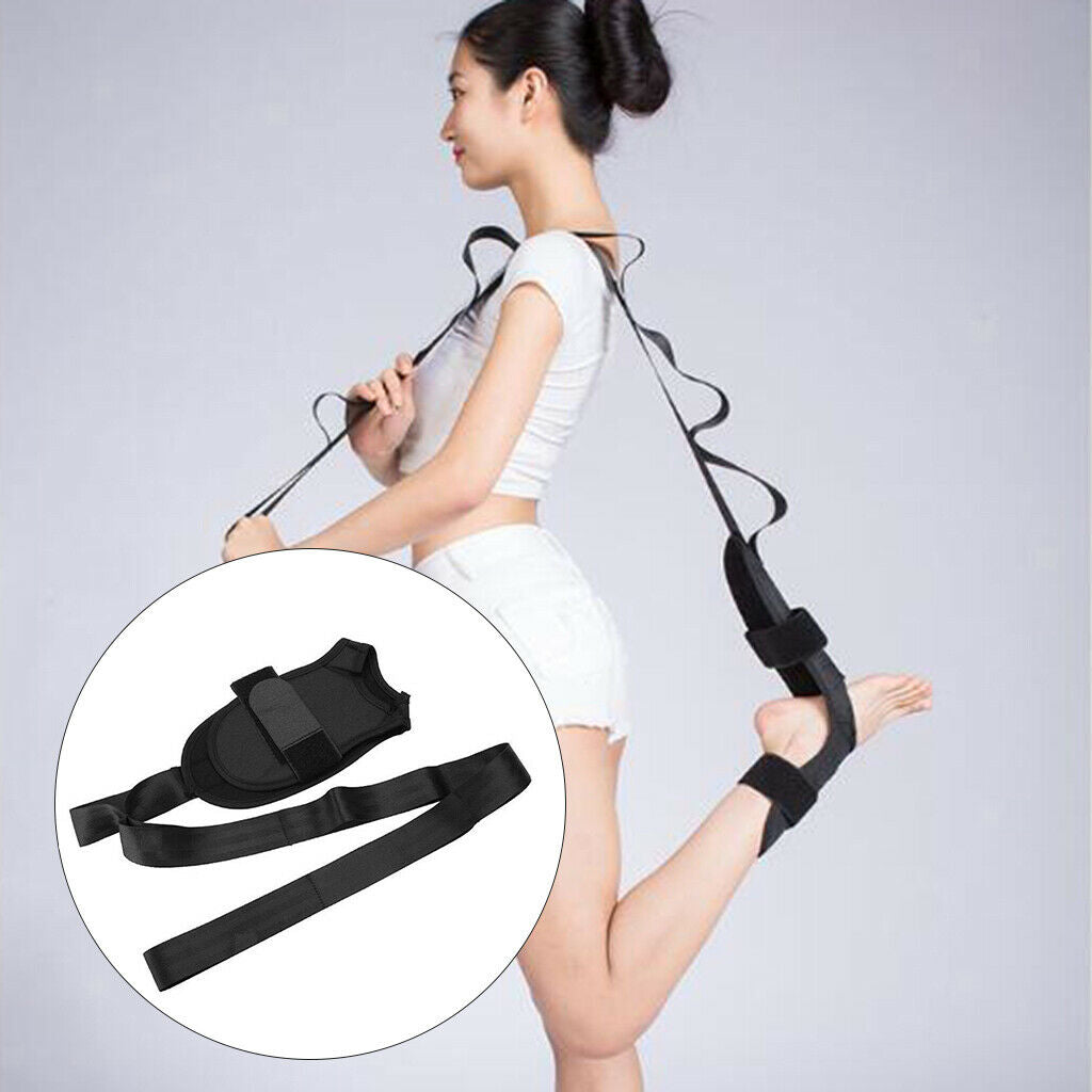 Durable Stretch Strap 43'' Belt 6 Loops 110cm Leg Stretcher Legs Foot Drop