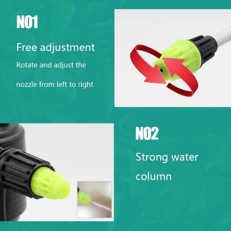 Foam Sprayer Handheld Pump Air Pressure Nozzle 2L Wash Watering Can Outdoor