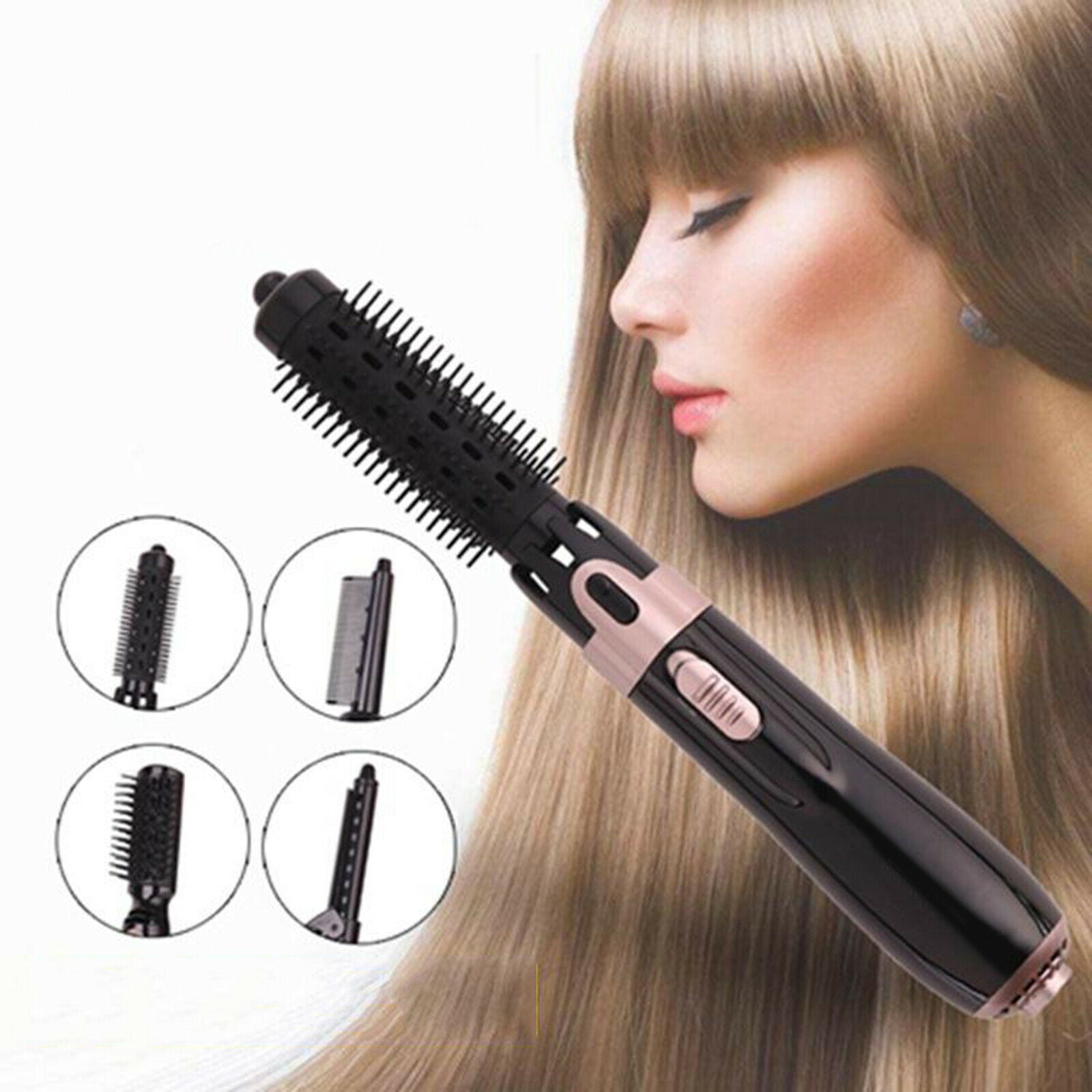 Hot Air Brush, Hair Dryer with Hair Curler Straightener Styler, Ceramic Electric