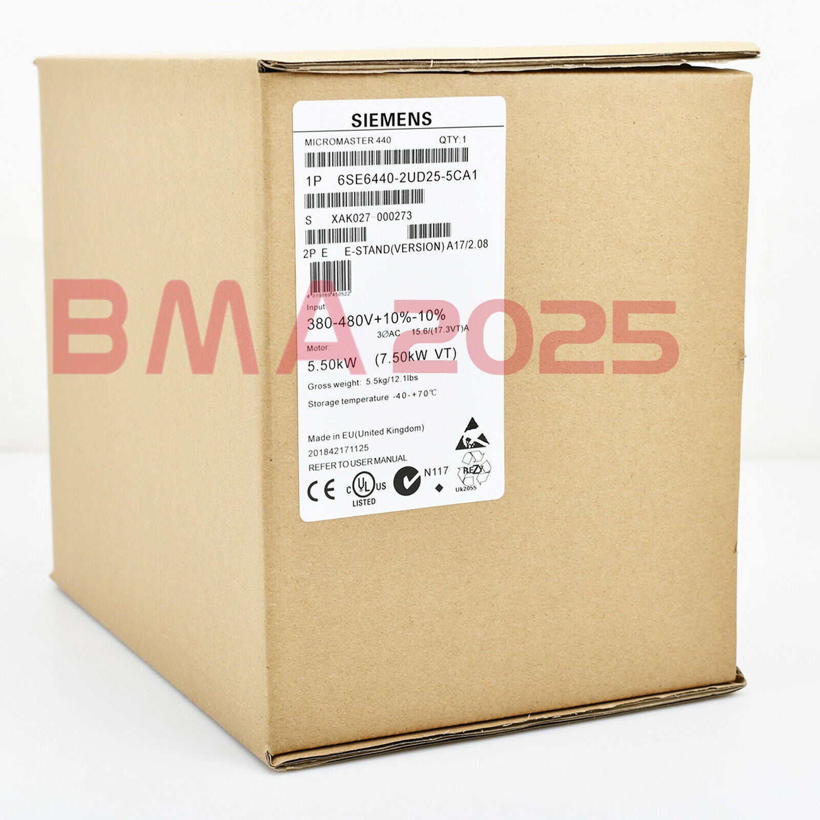 New Inverters 6SE6440-2UD25-5CA1 6SE6 440-2UD25-5CA1 1year warranty SM9T