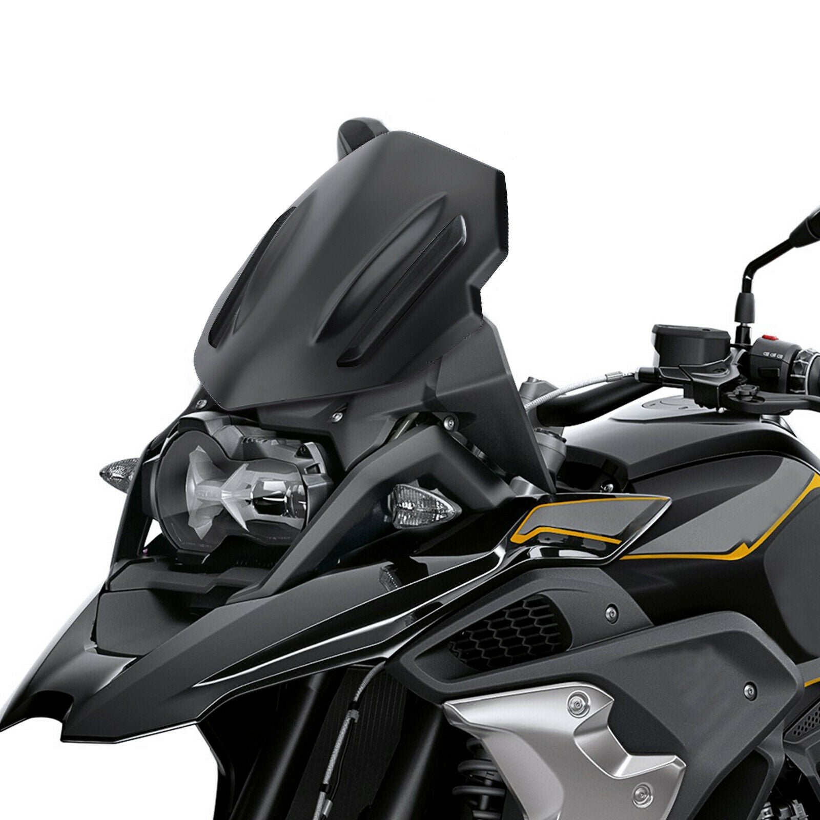 Front Windshield Durable Parts Decoration for BMW R1250GS 2018-2020 Black