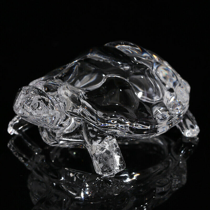 Glass Tortoise Ornament Home Decor Accessories Simulated Tortoise Desktop De DF