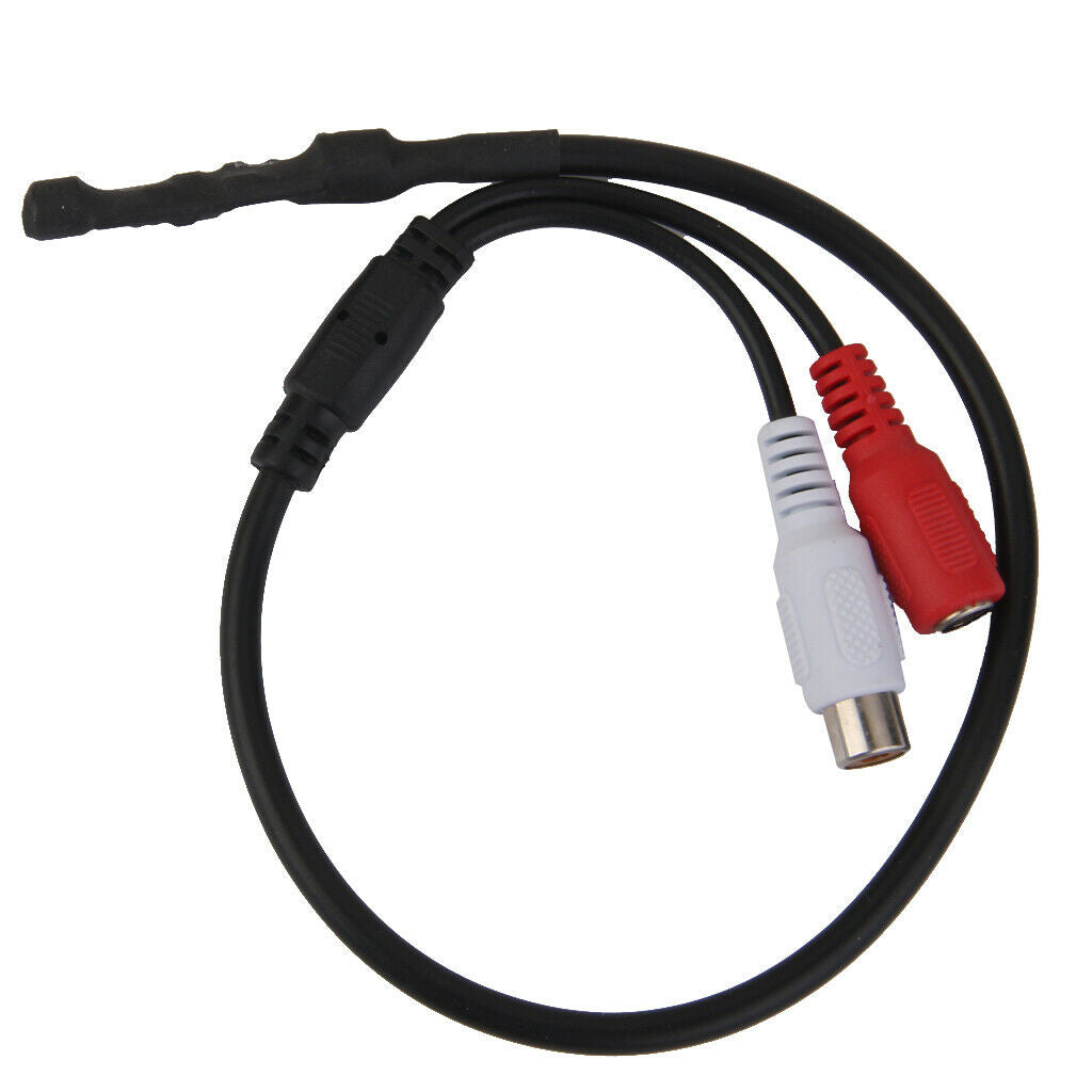 Sensitive Audio Pickup Mic Microphone Cable For  Security Monitor DVR Camera