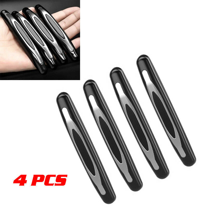 4X Auto Body Door Side Black Anti-Collision Protector Strip Decorative Bar Handy