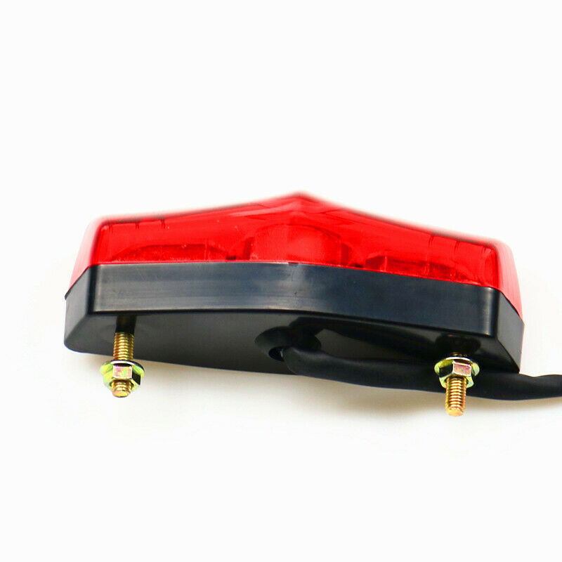Red LED Tail Brake Stop Light Dual Sports Off Road ATV Dirt Cruiser Choppers