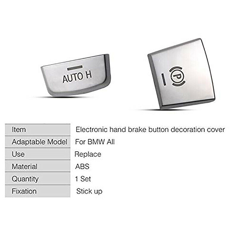ABS Chrome Electronic Hand Brake P Button Decoration Cover for  F10 F07 F01 X3A1
