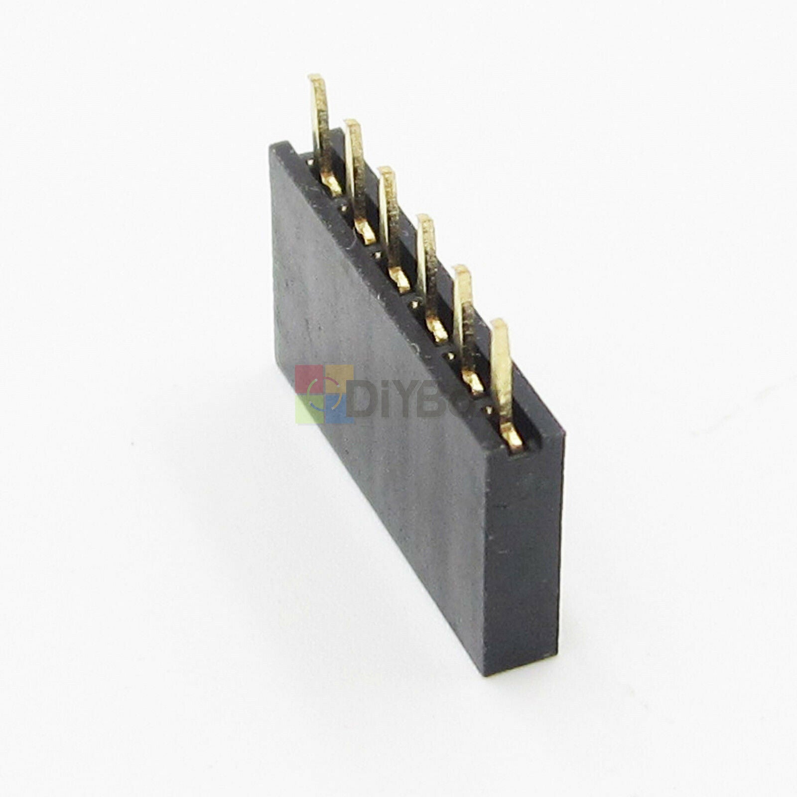 100Pcs 6Pin Single Row 2.54MM Header Socket Connector Pitch DIP-6  AC550V