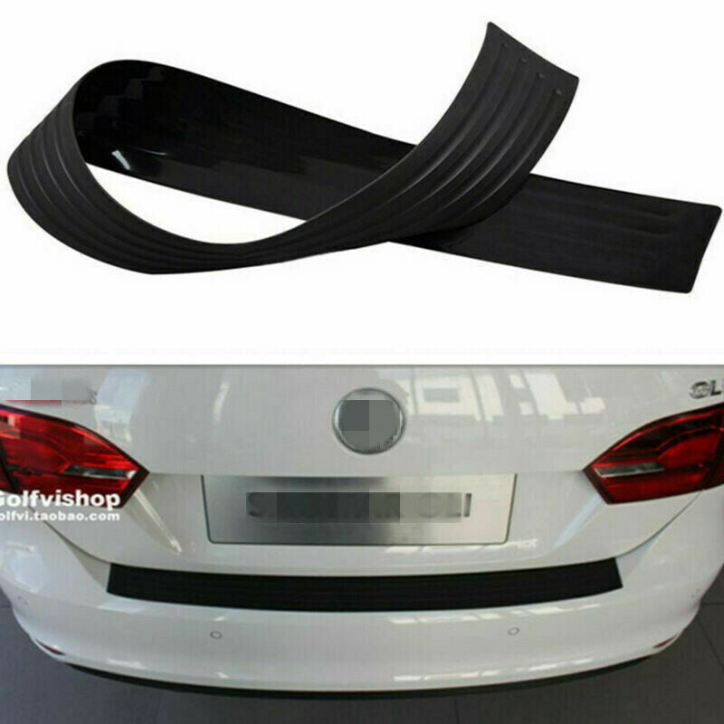 Car SUV Rear Bumper Trunk Sill Corner Protector Trim Rubber Guard Pad 35.4"Black