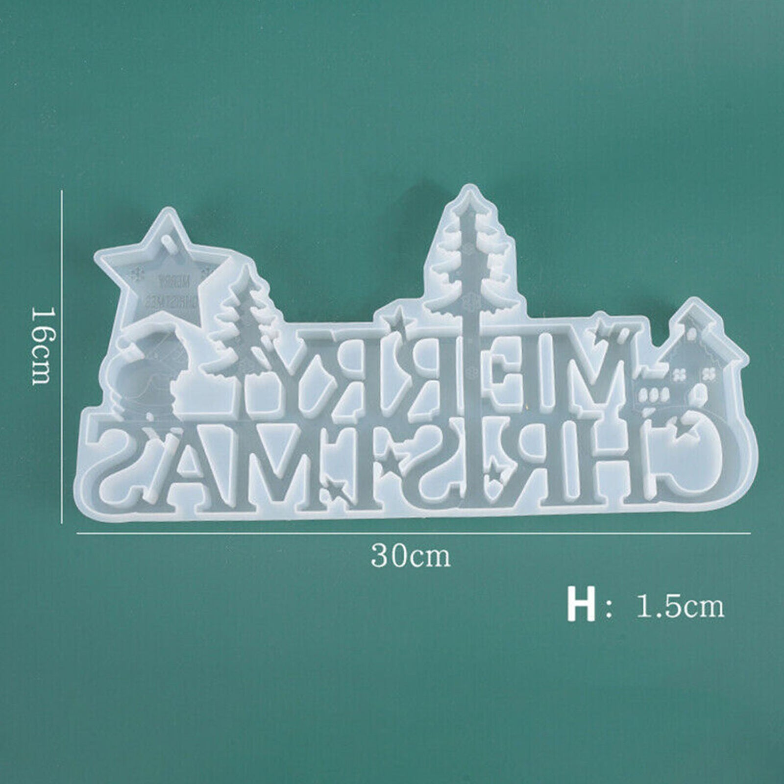 Merry Christmas silicone mold casting mold jewelry crystal epoxy moldresin mold