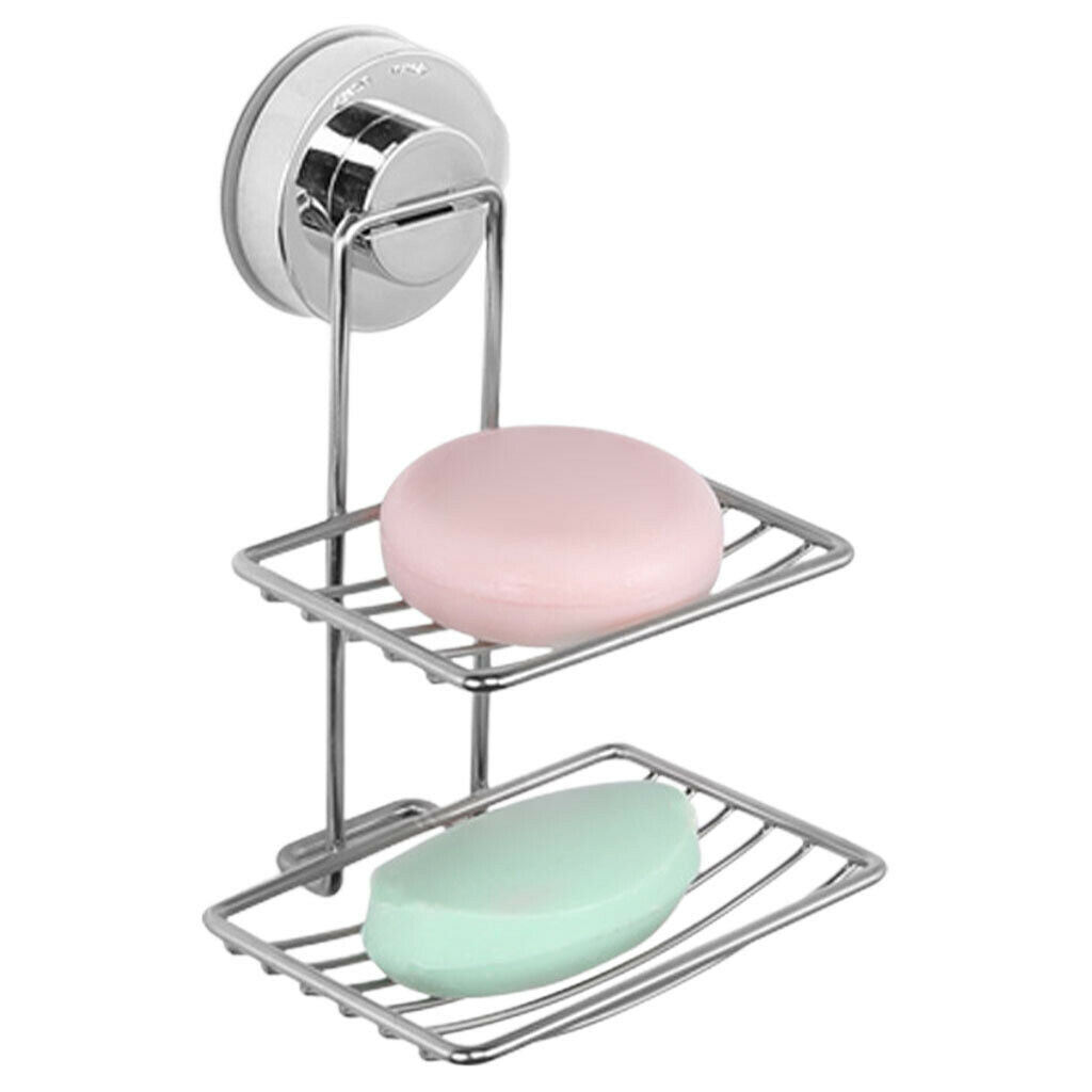 Bathroom Stainless Steel Bar Soap Holder Drainage Wall Soap Dish Storage