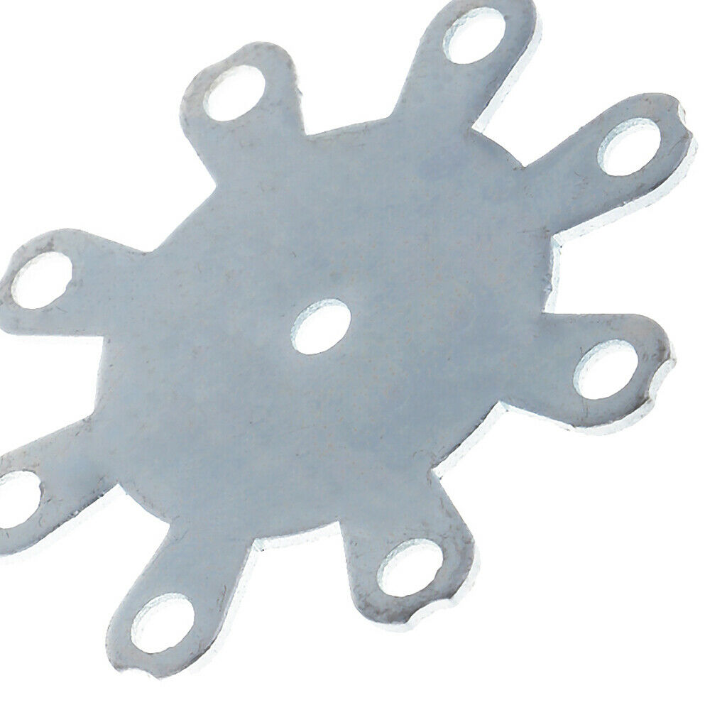 DIY Explosion Hook Plate with 8 Holes Fishing Tackle Iron Jig Hooks Plate