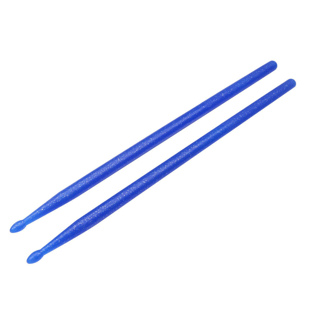 1 Pair 5A Nylon Drumsticks Drum Mallets Beaters Blue