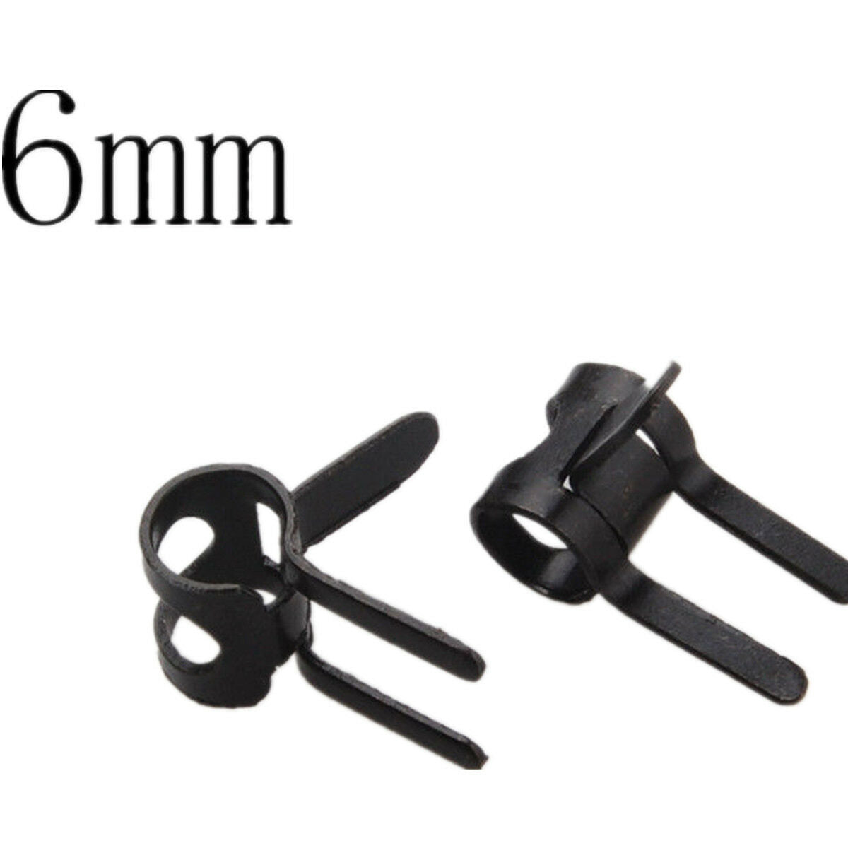 60Pcs Pipe Hose Clamping Spring Clip Fuel Line Water Pipe Clamp Air Tube 6 Sizes