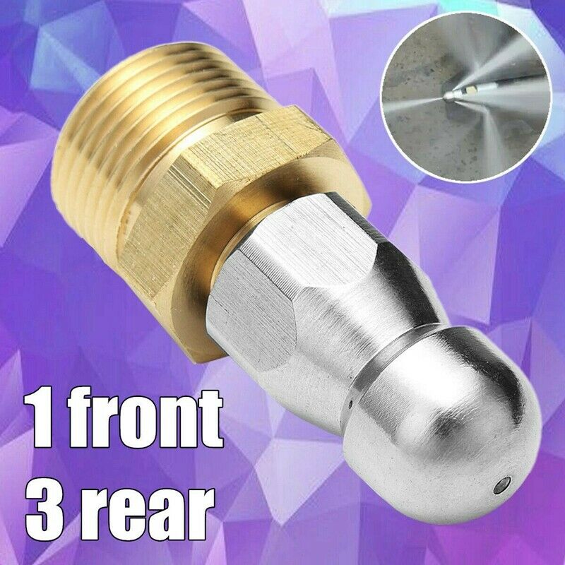 M22 F14 Nozzle High Pressure Washer ter Sewer Drain Dredge Cleaner Nozzle G3H6