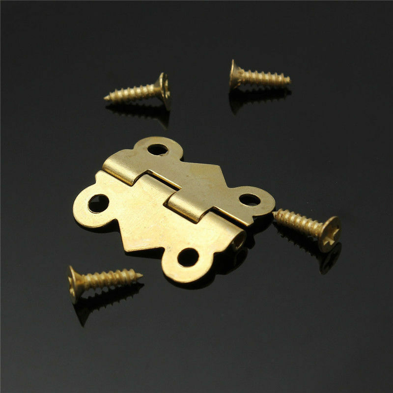 20pcs Butterfly Hinges with Screws Woodworking Boxes Accessories DIY Tool