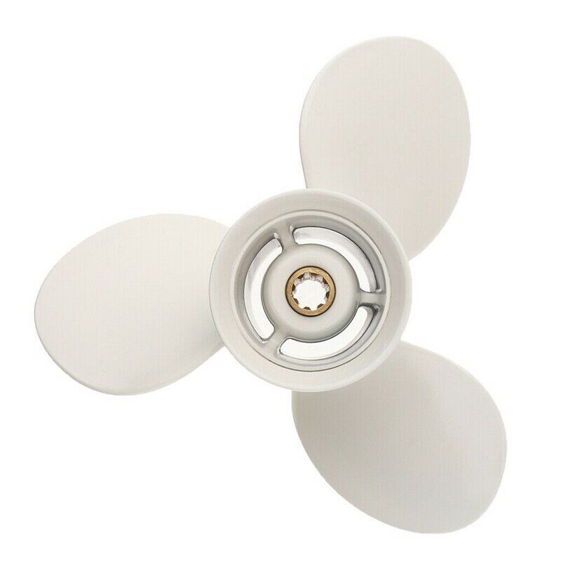 9 1/4 x 10-J1 Aluminum Alloy 3 Blade Outboard Motor Propeller for Yamaha 9.9-1R2