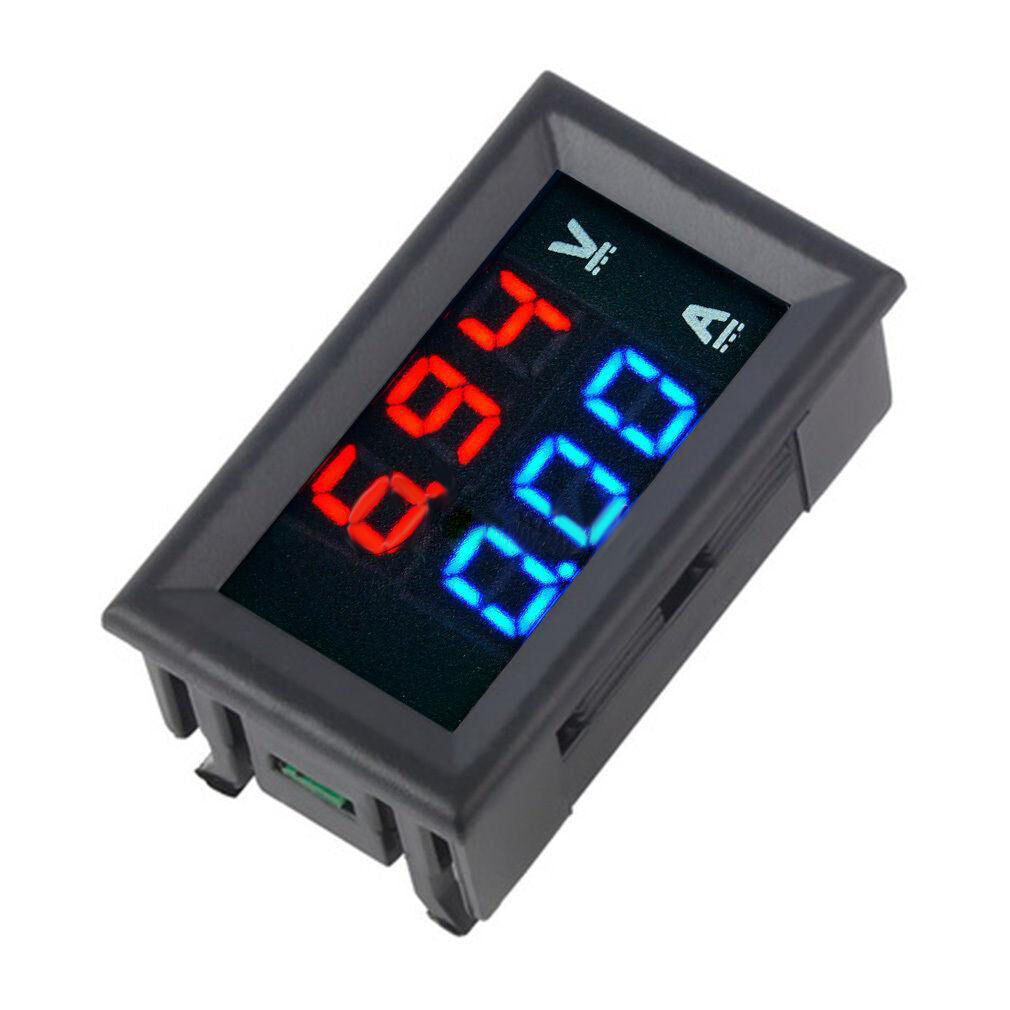 Dual LED DC Digital Display Ammeter Voltmeter LCD Panel Amp Volt Meter 100V 10A
