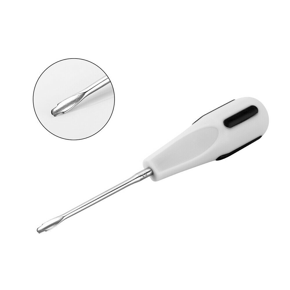 Dental Luxating Lift Elevators Curved Root Plastic Handle Screwdriver 8pcs/set