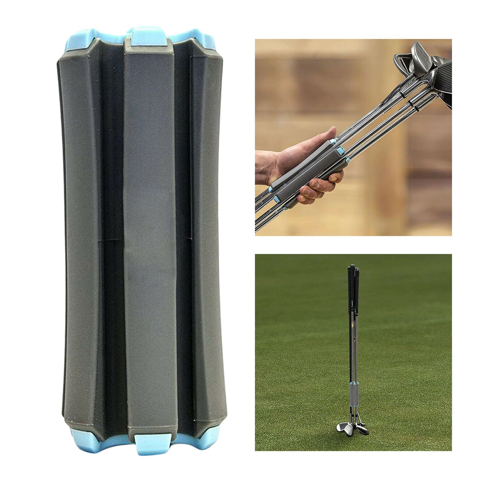 2Pieces Portable Small Golf Fixed Storage Accessories Holds Up to 6 Clubs
