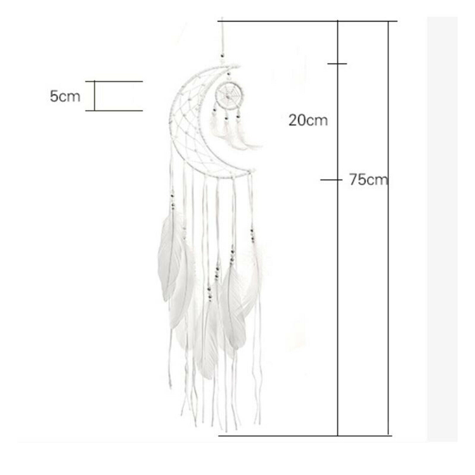 Hanging Moon Dream Catcher Art Decoration for Living Room Craft Ornament