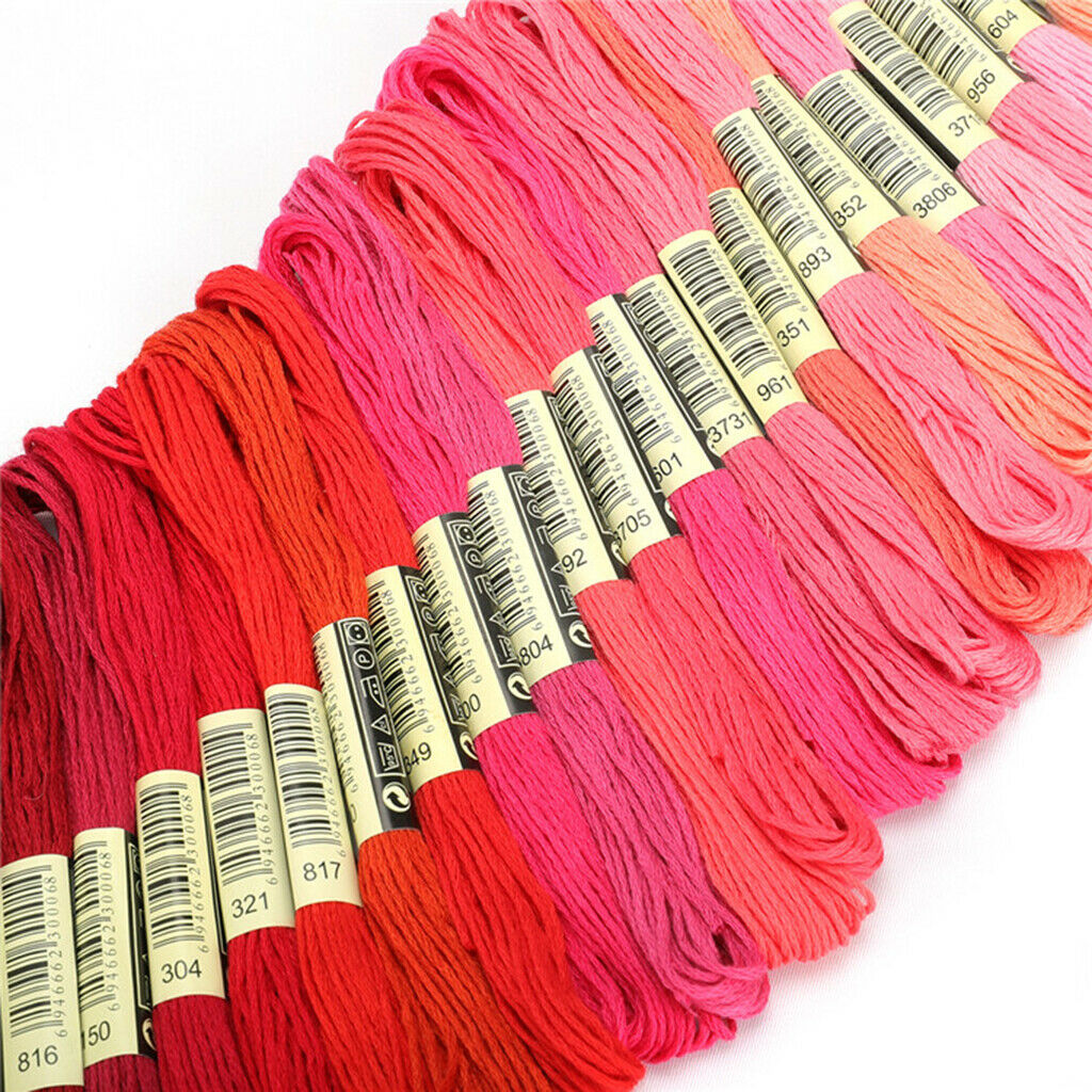 Cross Stitch String Cotton Sewing Skein Embroidery Thread Floss Kit 200Color