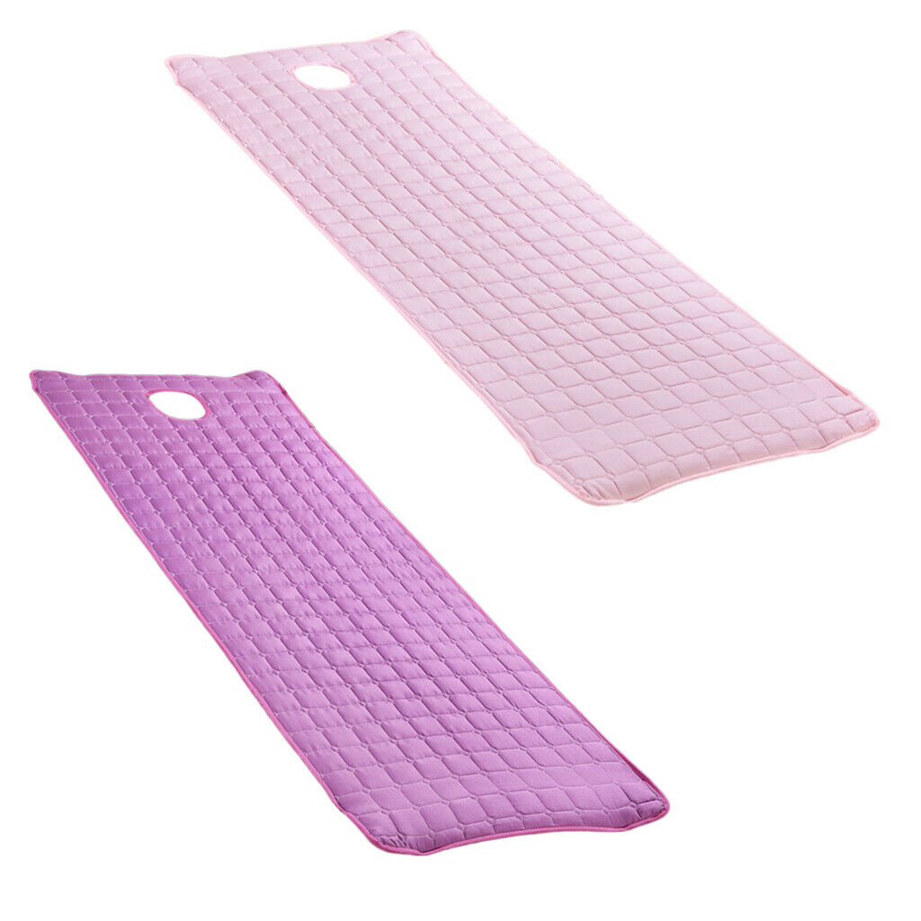 2pcs SPA Massage Treatment Bed Cover Mattresses  180x60cm  Pink