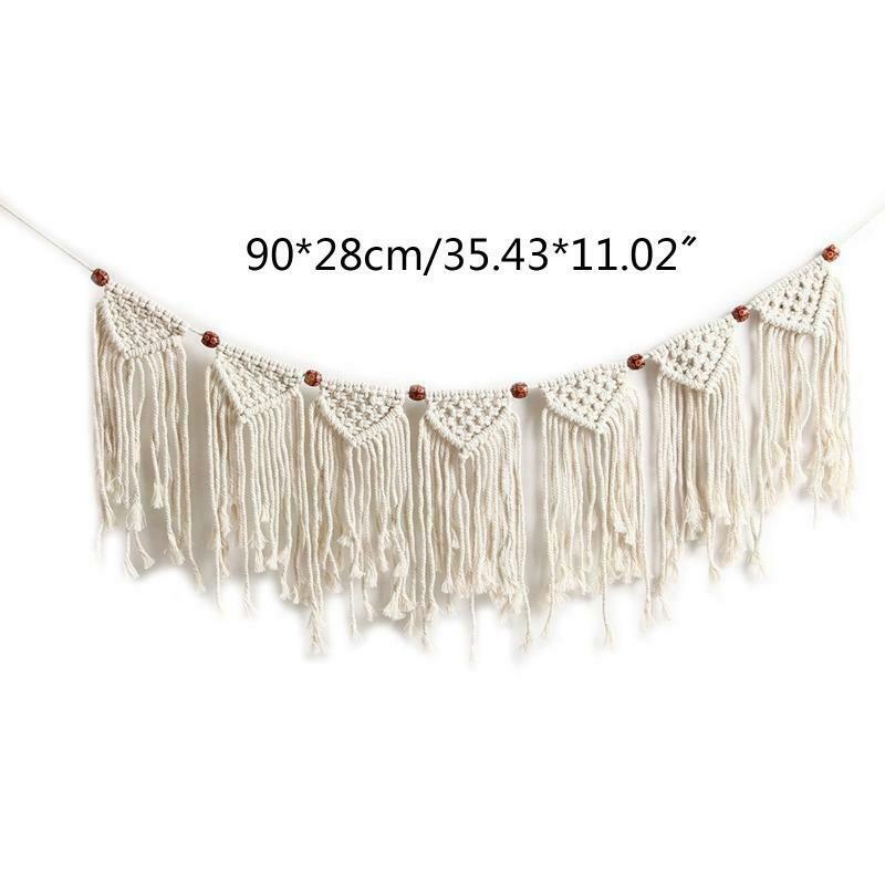 Elegant Pull Flower Macrame Bedroom Wall Hanging Pendant Art Wall Accents Decor