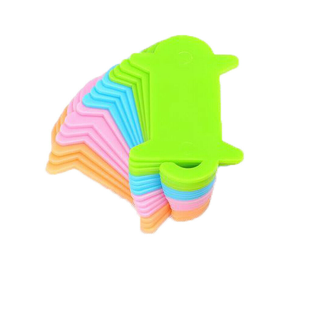 20 Pieces Plastic Colorful Floss Bobbins Cross Stitch Bobbin for Thread DIY