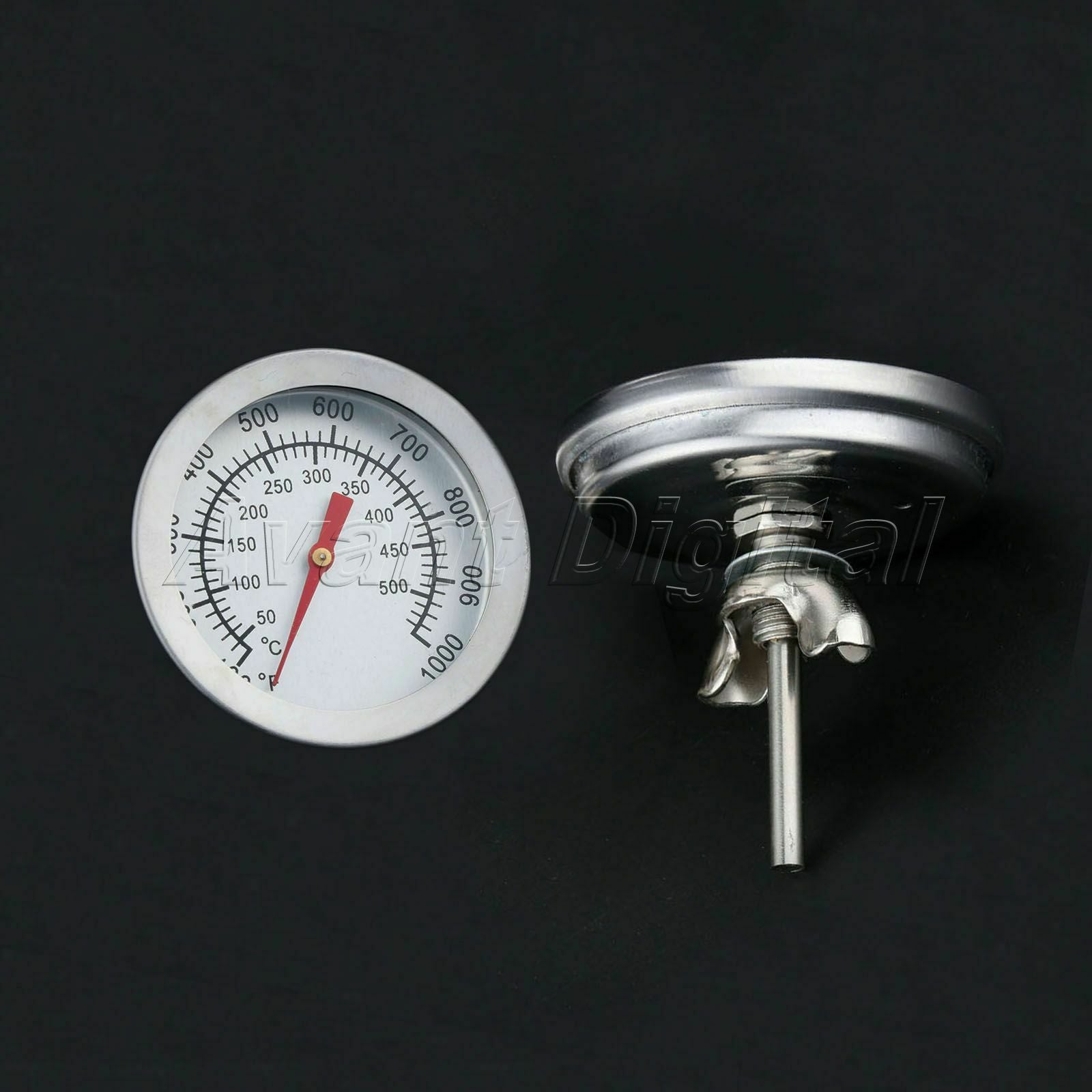 50-500℃ Stainless Steel Barbecue BBQ Smoker Grill Thermometer Temperature Gauge