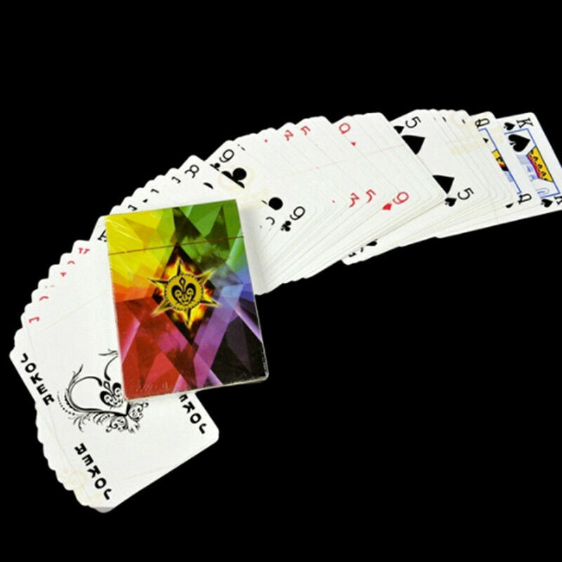 Ultra thin playing cards rainbow poker professional magic props tricks toys N DD