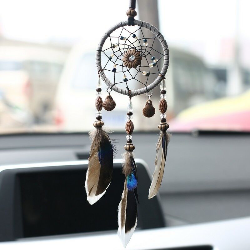 Dream Catcher Car Interior Home Feather Handmade Dreamcatcher Hanging Decor