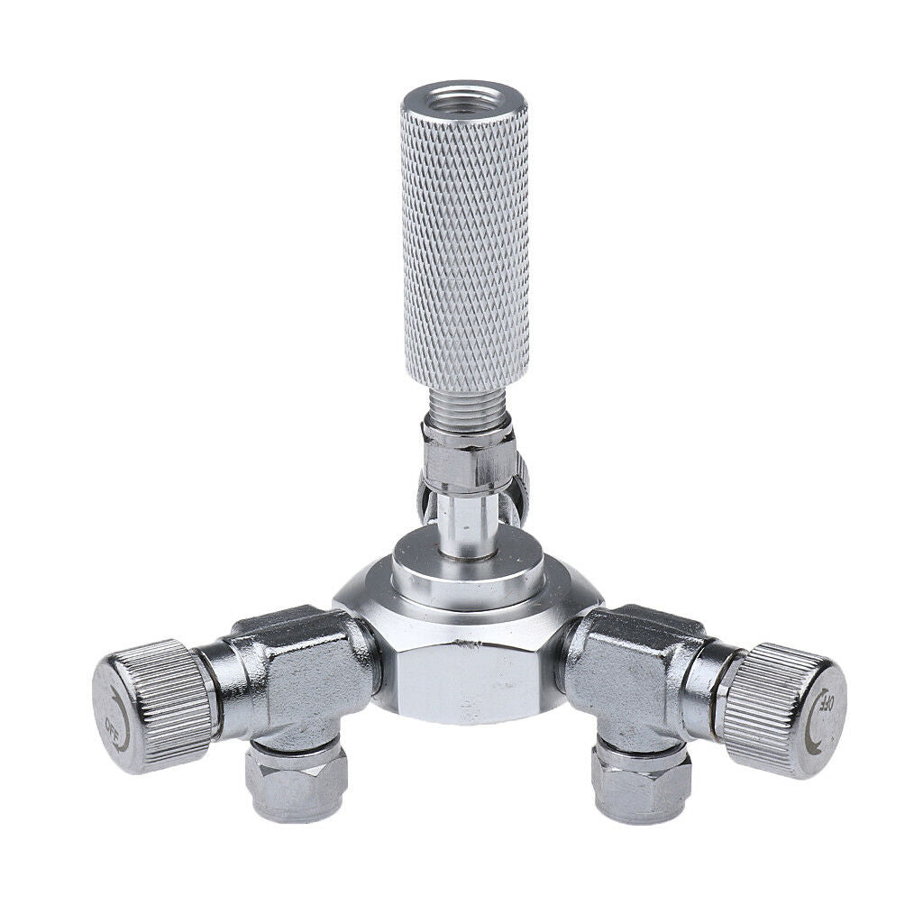 3 Three Way CO2 Splitter Convertor Regulator Needle Valve for Aquarium Tank
