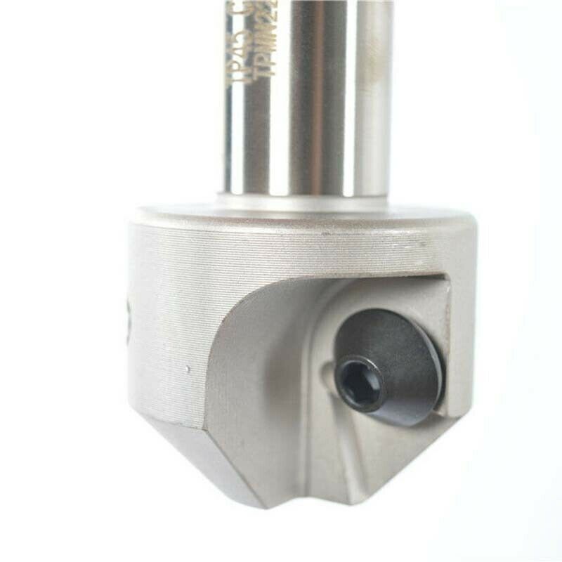45° 24mm-50mm TP45C25-50-130 straight shank centering chamfering cutter For TPKN