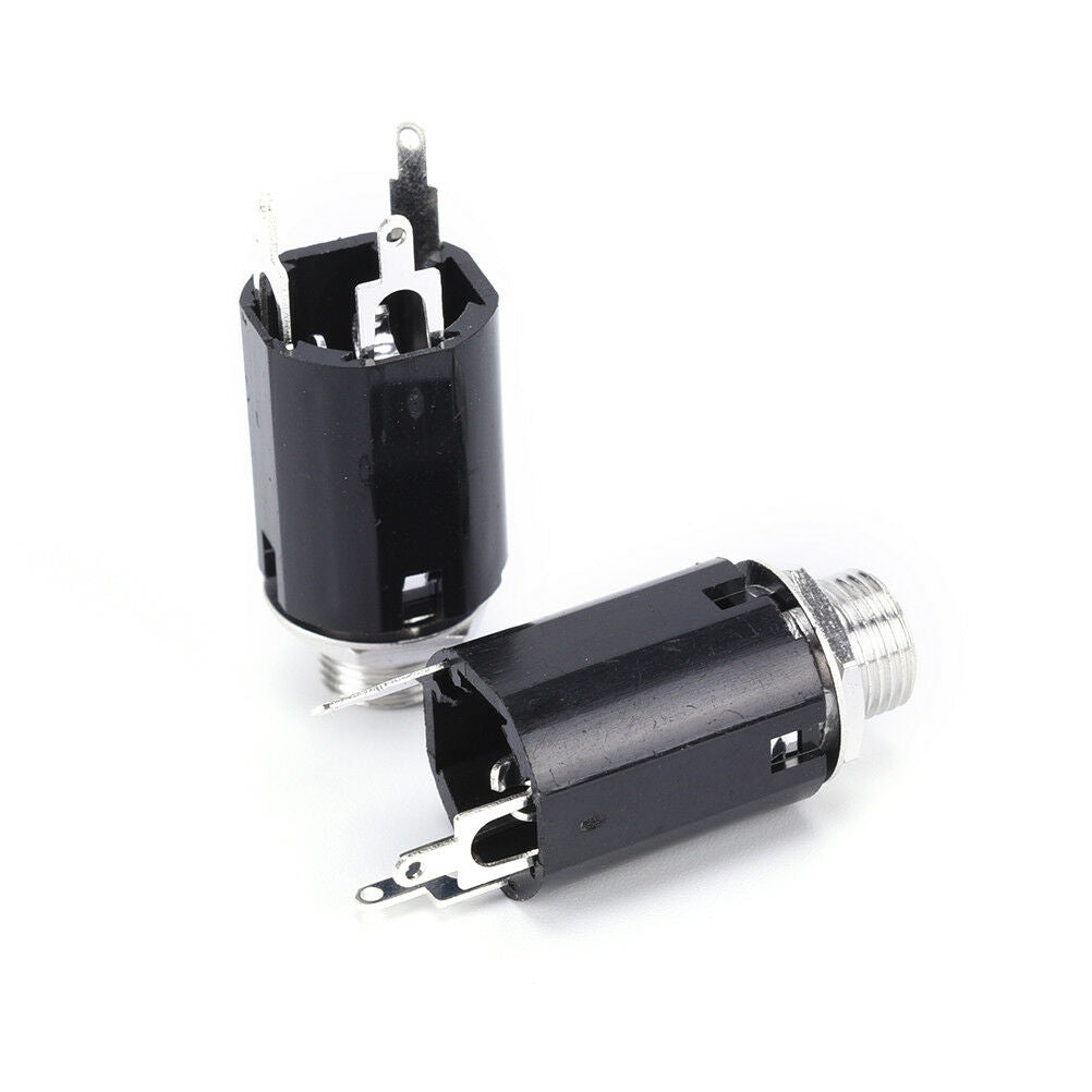 2X Guitar Endpin Jack 6.35 Input For Guitar Pickup Output Guitar Accessor.l8