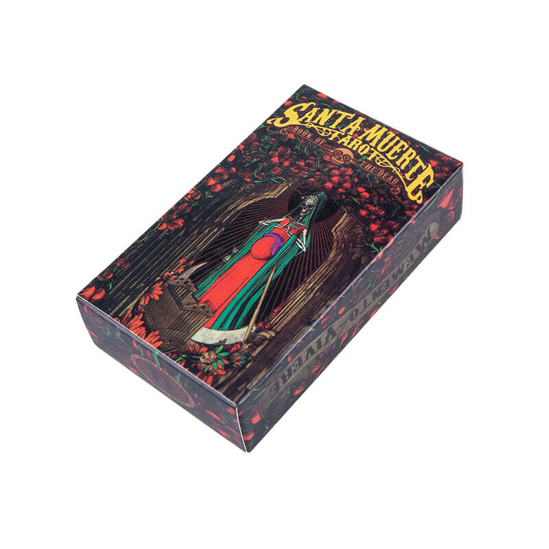 78Pcs Deck Oracles Mysterious Divination Santa Muerte Tarot Cards Board Game NC