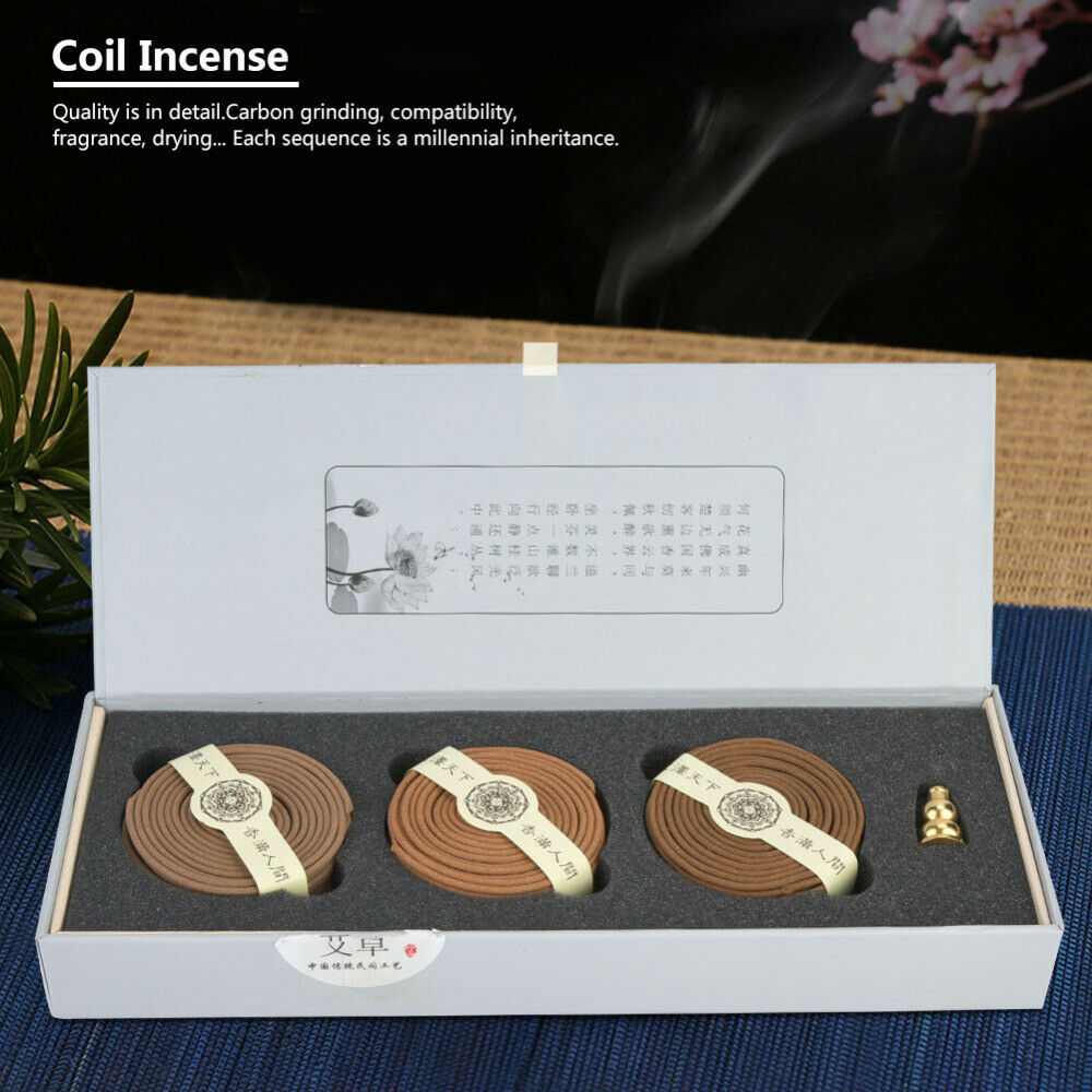 Natural Coil Incense Spirale Coil Aroma Discs with Gift Package For Home