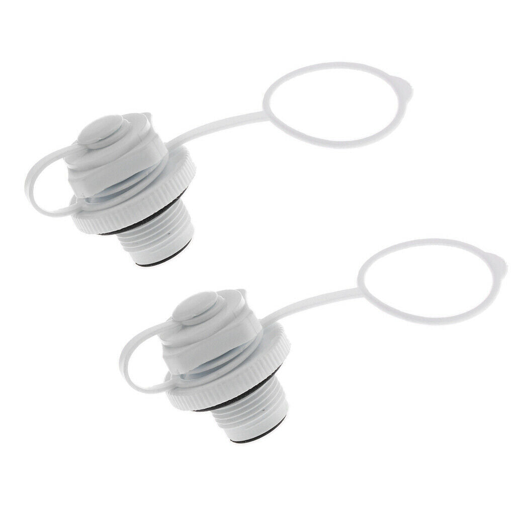 2x Air Valve Caps Screw For Fishing Boat Inflatable Kayak Canoe Pool Raft Airbed