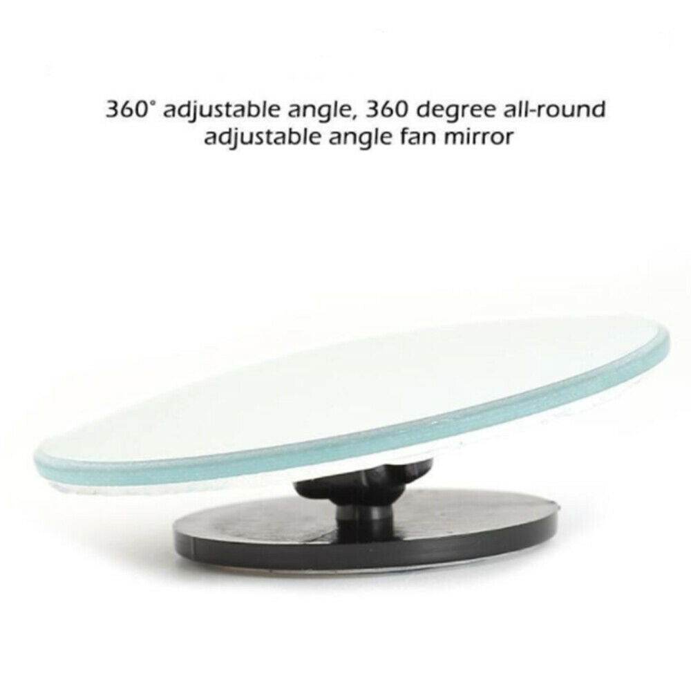 Frameless 360Â° Rotate Adjustable HD Glass Convex Mirror Maximize Car RearView