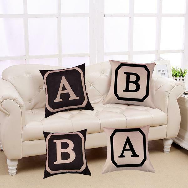 Throw Pillow Slip Square Pillow Cover Bedding Sofa Car Bedroom 17x17inch #E