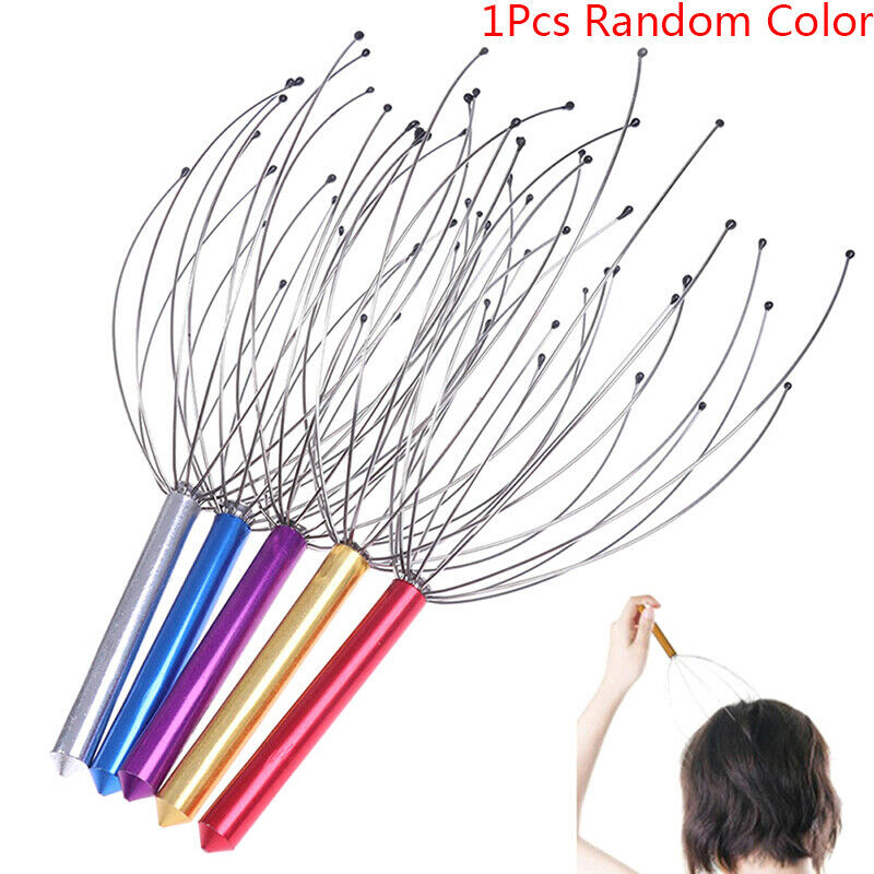 12 Finger Head Massager Octopus Scalp Neck Massagetool Scratcher Tension .l8