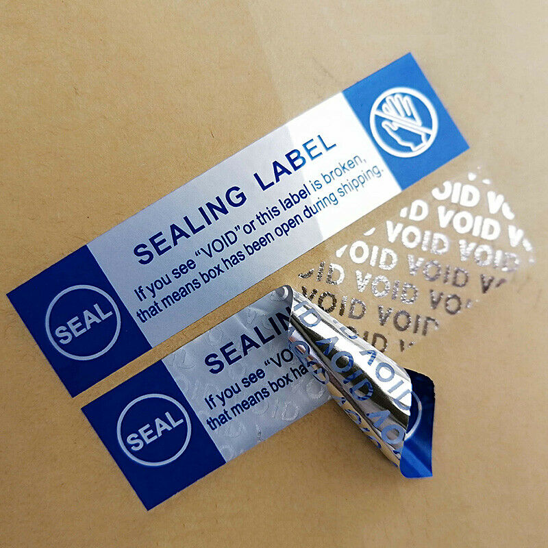 100Pcs Security Sealing Lable Tamper Proof Void Warranty Stickers  Tags