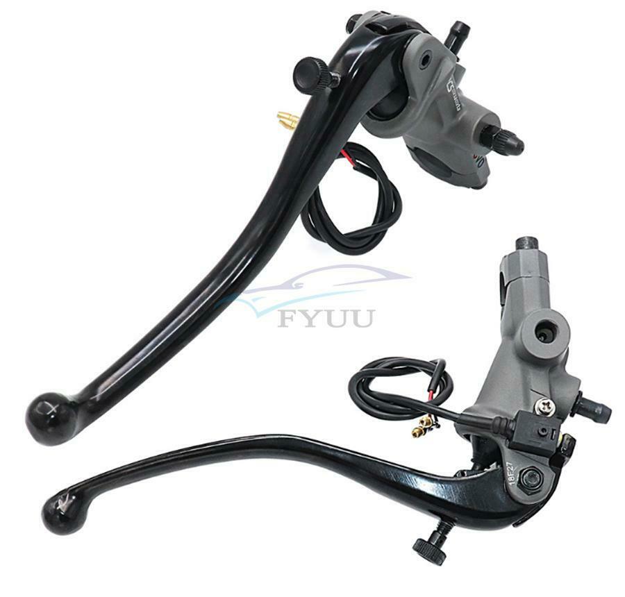 2PC (Left + Right) 19RCS Motorcycle Brake Master Cylinder Clutch 22MM Universal